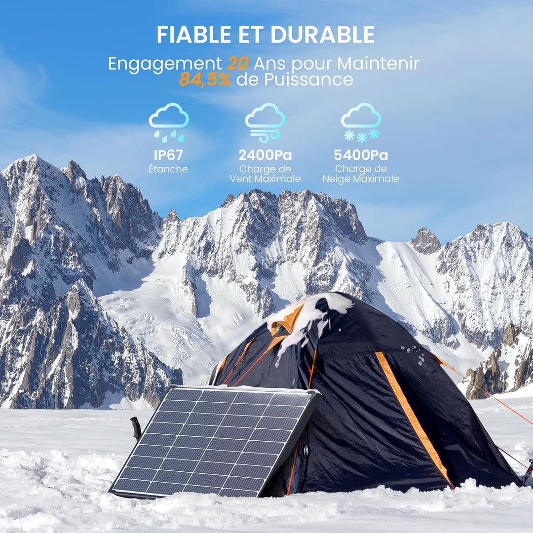N-Type 16BB 55W Monokristalline Solarmodule, Callsun 55W Solarpanel, PV-Module,3.2mm Glas,Ideal für
