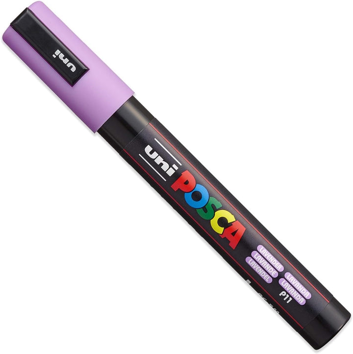 Posca PC-5M Farbmarker, Kunststifte, 1,8–2,5 mm, Set mit Sonnenuntergangsfarben, 8 Stück in Geschenk