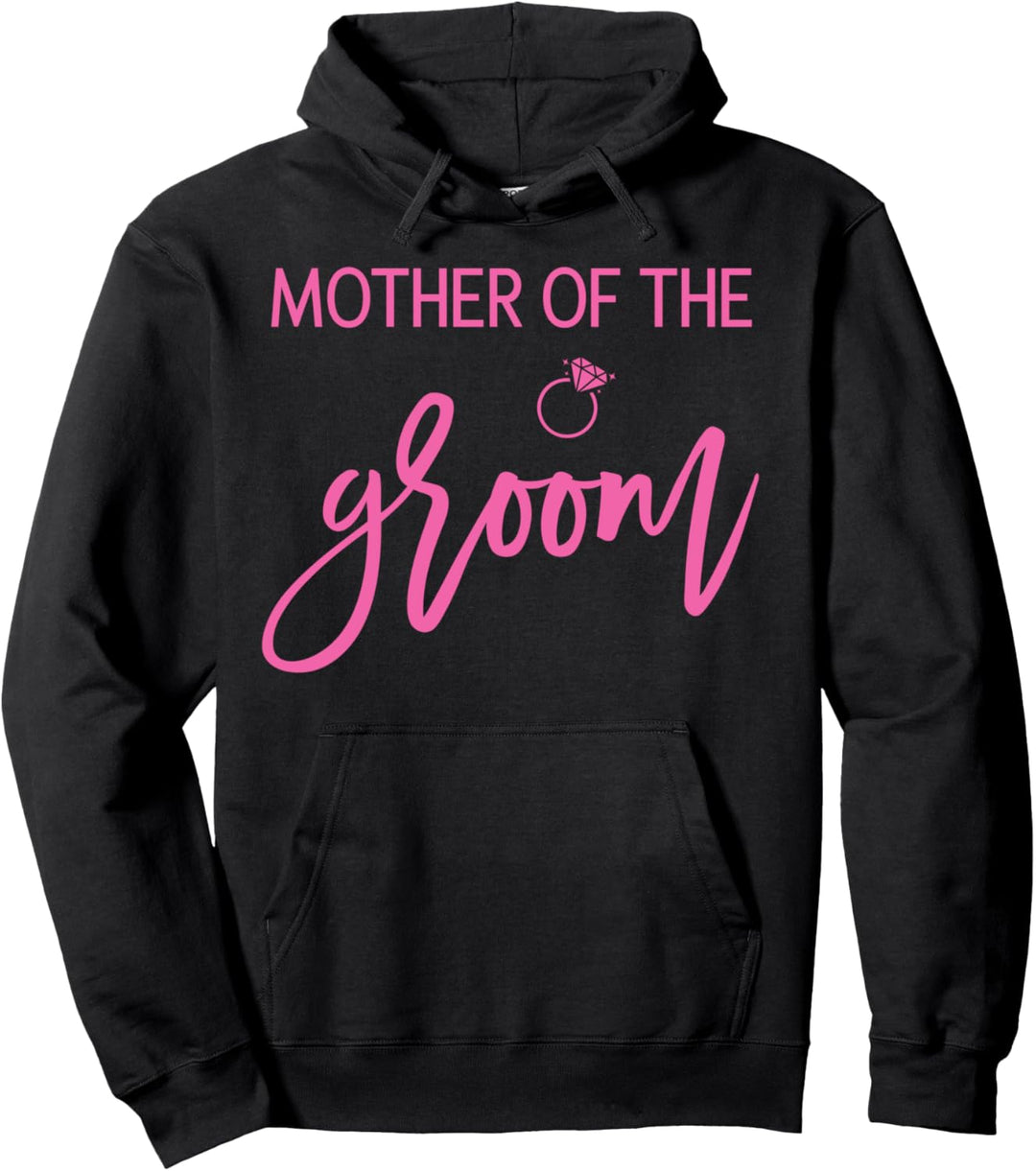 Mother Of The Groom Ring Graphics Pink Pullover Hoodie