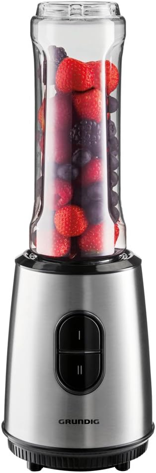 Grundig Standmixer, Edelstahl, Silber, 12 x 12 x 36 cm