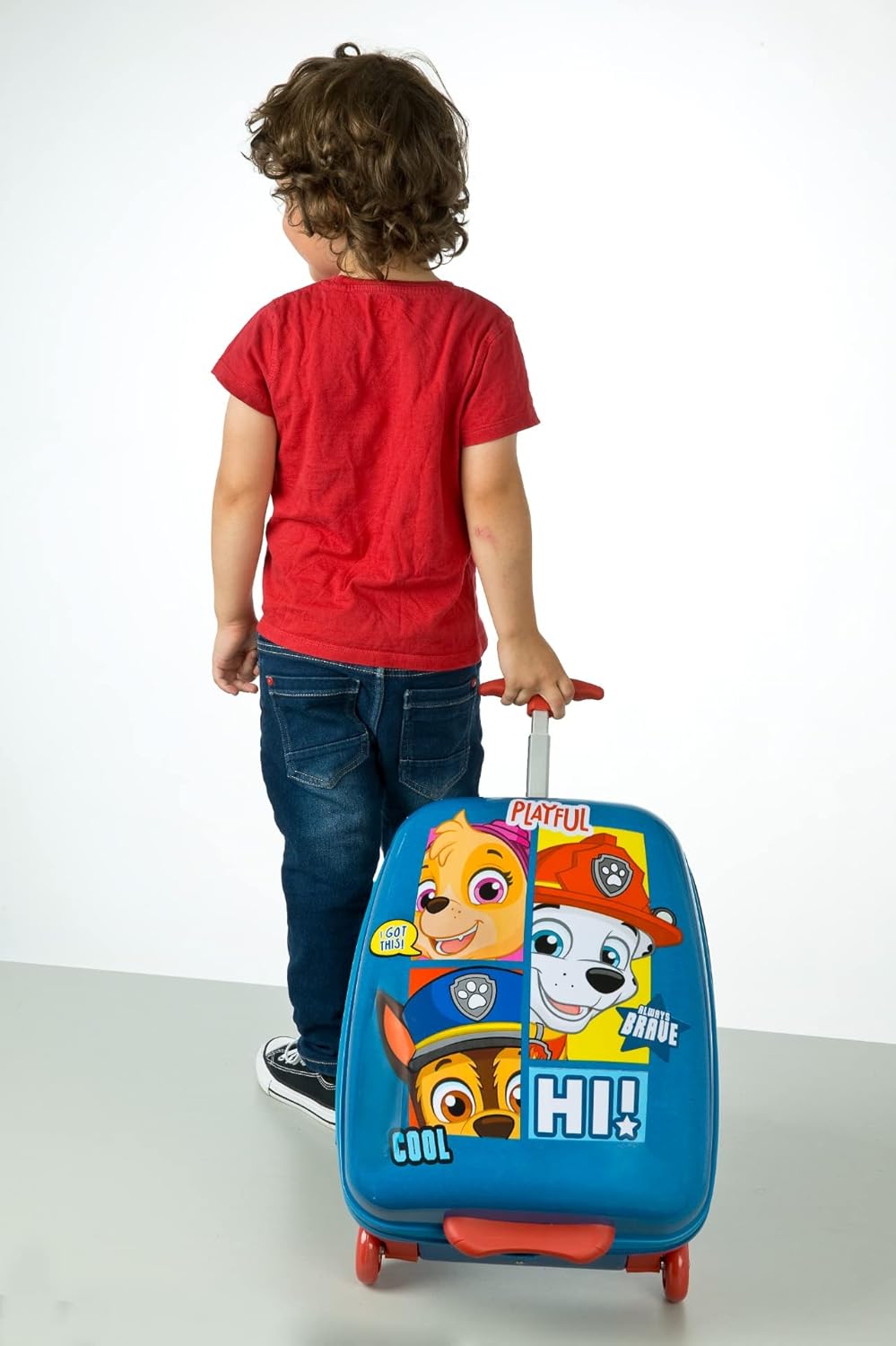 Undercover Kinder Hartschalen Trolley Handgepäck, 2 Rollen, 20 x 44 x 33 cm - 23 l, Motiv: Paw Patro