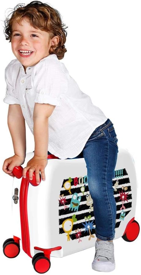 Movom Happy Time Kinder-Koffer Mehrfarbig 50x38x20 cms Hartschalen ABS Kombinationsschloss 34L 2,1Kg