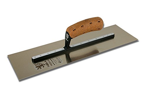 NELA Premium Chromstahl Glättekelle 455 x 120mm rostfrei Glättkelle Traufel Glätter 100% Made in Ger