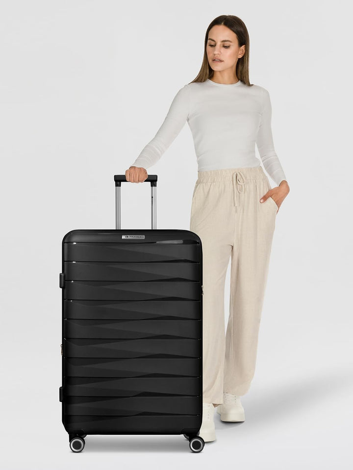 Franky Check-in Koffer für Damen und Herren | grosser XL Trolley 49 x 28 x 74 cm aus hochwertigem, l