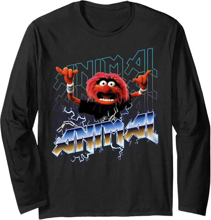 Disney The Muppets Animal Rock Portrait Langarmshirt