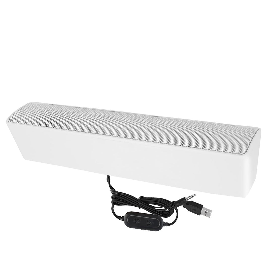 Kabelgebundener Lautsprecher, USB-Kabelgebundener Stereo-Soundbar-Musik-Player, Bass-Surround-Soundb