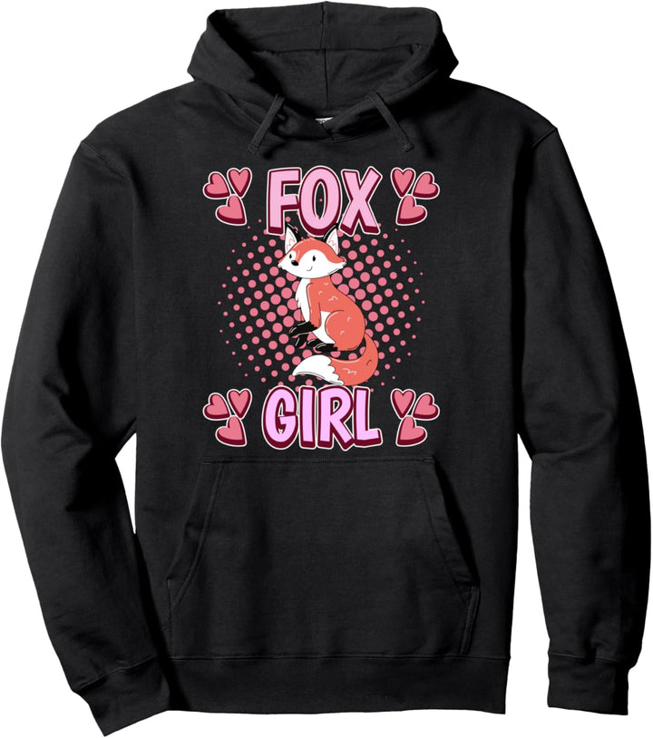 Damen Fox Girl Mädchen Fuchs Pullover Hoodie