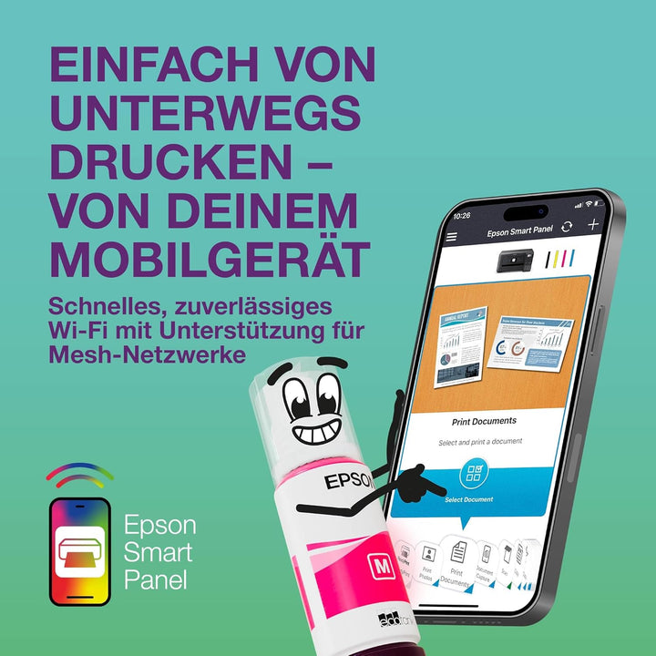 Epson EcoTank ET-2922 | Für vielbeschäftigte Haushalte | Wi-Fi | A4 | Drucken, Kopieren, Scannen | L