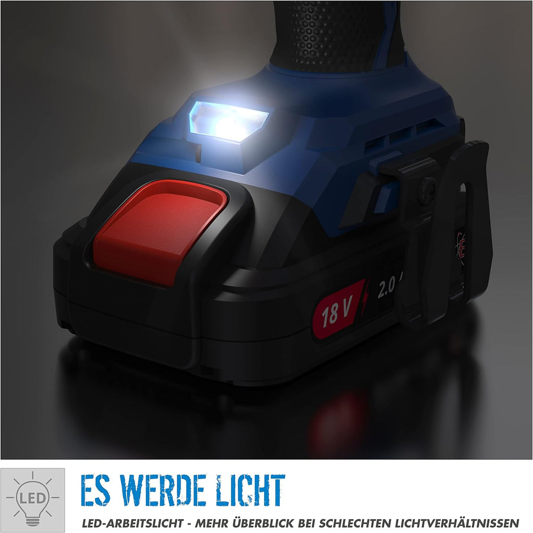 Güde Akku Schlagbohrschrauber BSB 18-0 BL (Easy-Energy-Exchange Brushless Series, Lithium Ionen, 18