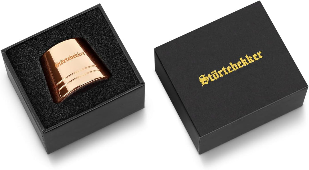 Störtebekker® Premium Rasierständer "Hamburg" aus Edelstahl in Rosé-Gold - geeignet für (Störtebekke