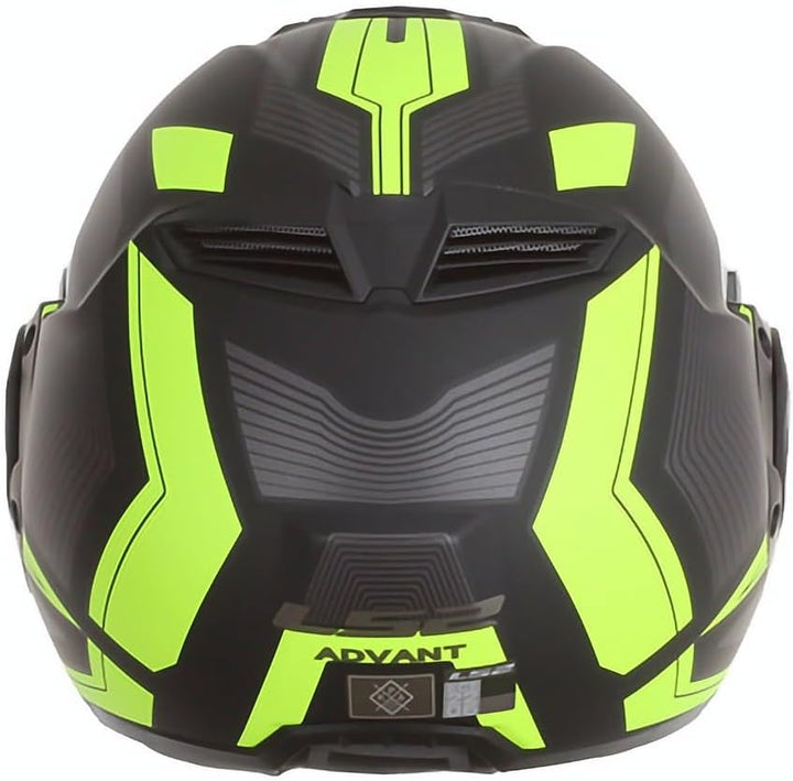LS2, Klapphelme motorrad ADVANT REVO black H-V yellow, M, M