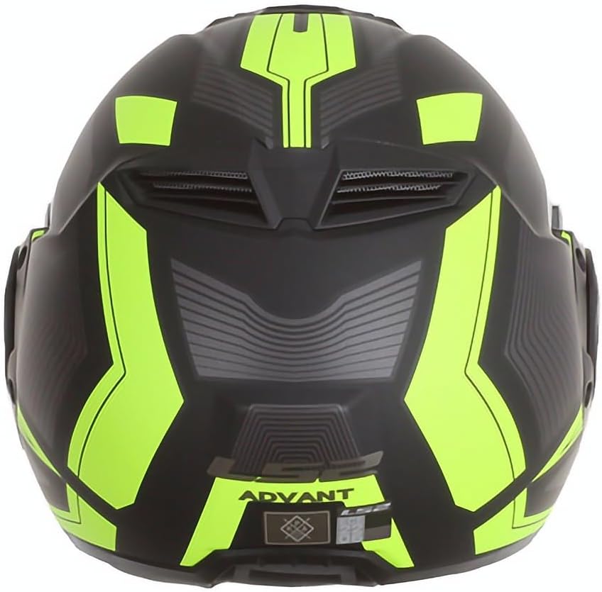 LS2, Klapphelm Motorrad ADVANT REVO Black H-V Yellow, XXXL 3XL, 3XL