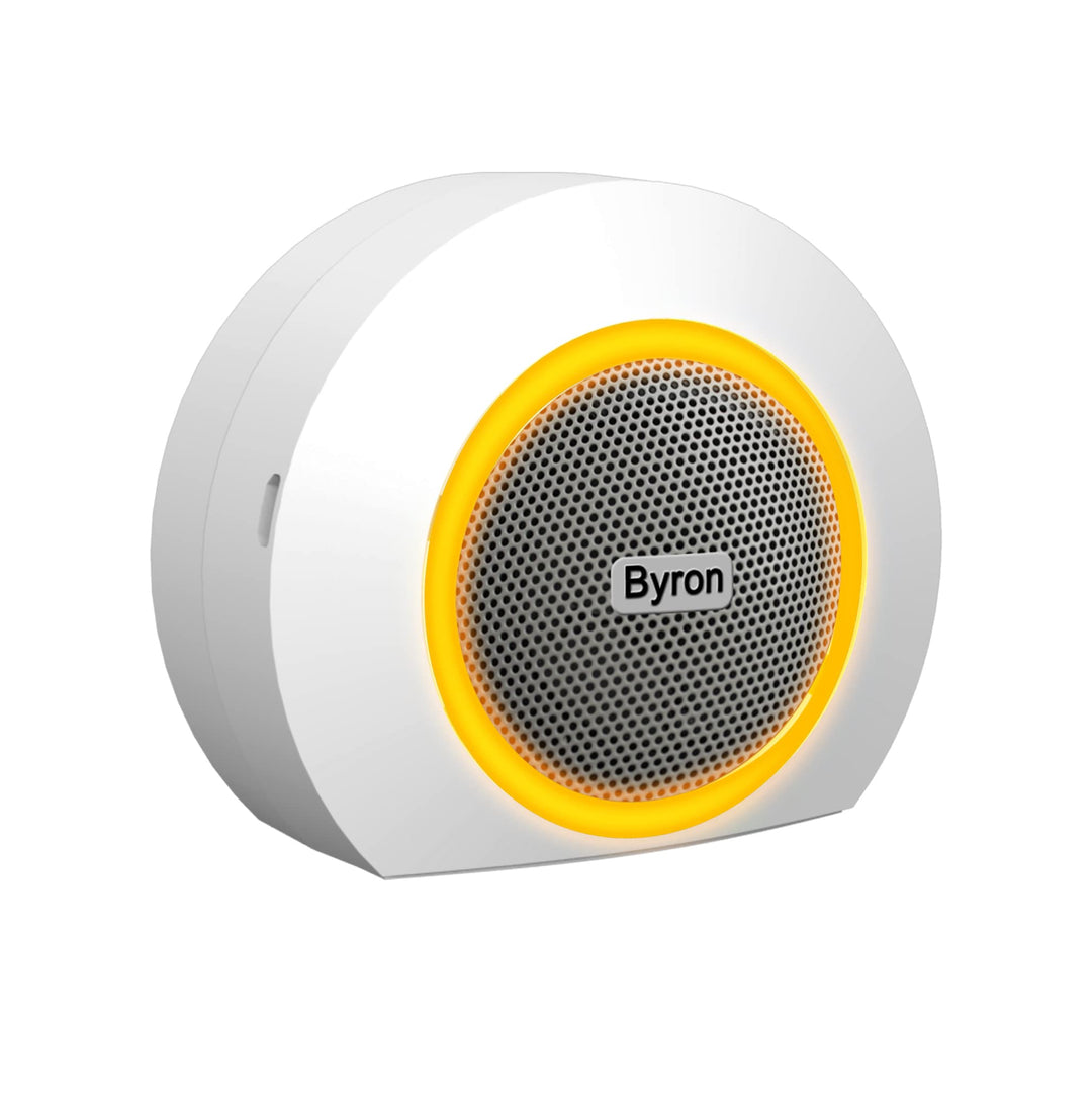 Byron DBY-23529 Funk-Türklingel, farbiger visueller Alarm, 8 Melodien & bis zu 200 m Reichweite, 4 S