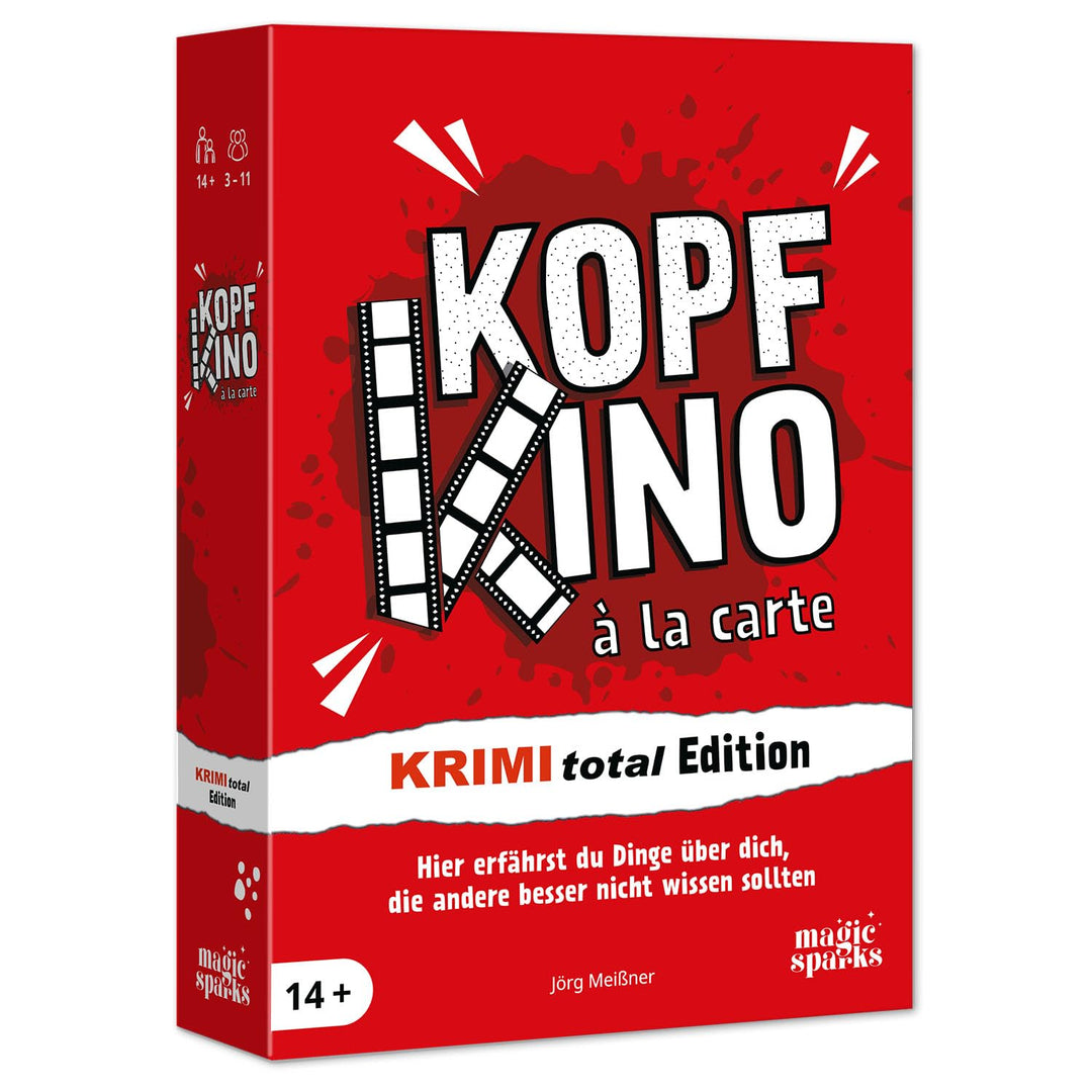 Generisch Kopfkino à la Carte - KRIMI total Edition, Partyspiel, 3-11 Mitspieler