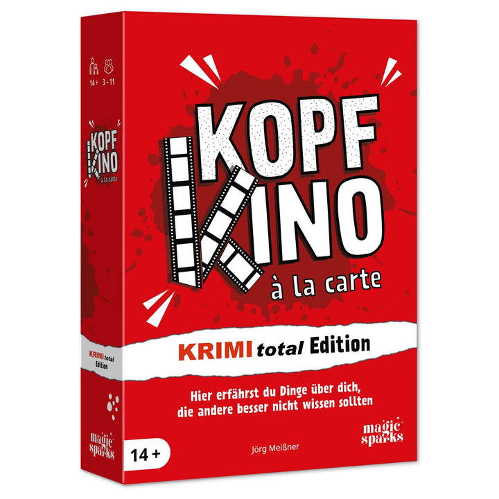 Generisch Kopfkino à la Carte - KRIMI total Edition, Partyspiel, 3-11 Mitspieler