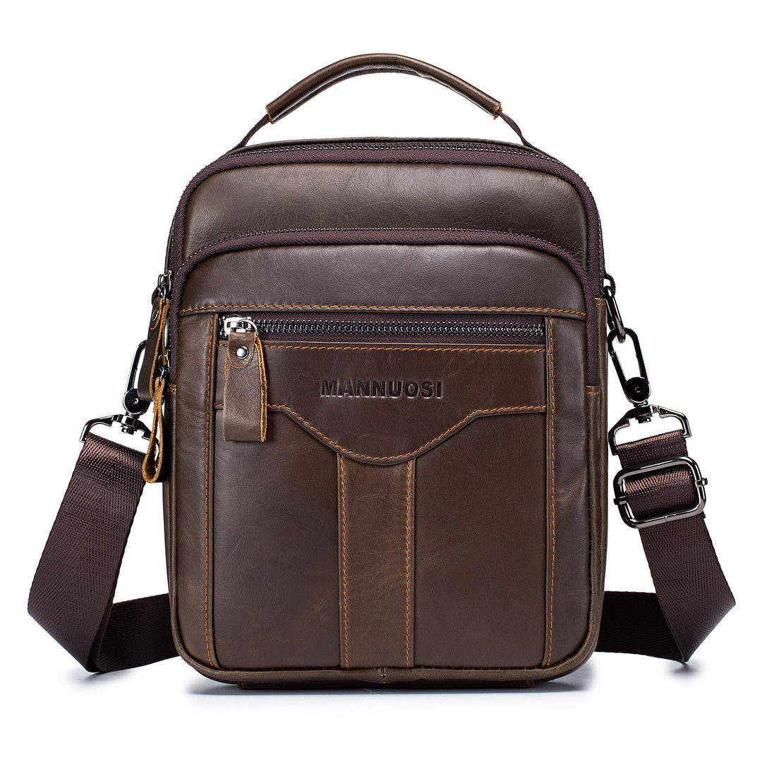 Herren Schultertaschen business Freizeit Henkeltaschen echtleder vintage Handtaschen Einheitsgrösse