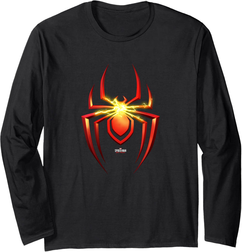 Marvel Spider-Man: Miles Morales Electrified Logo Langarmshirt