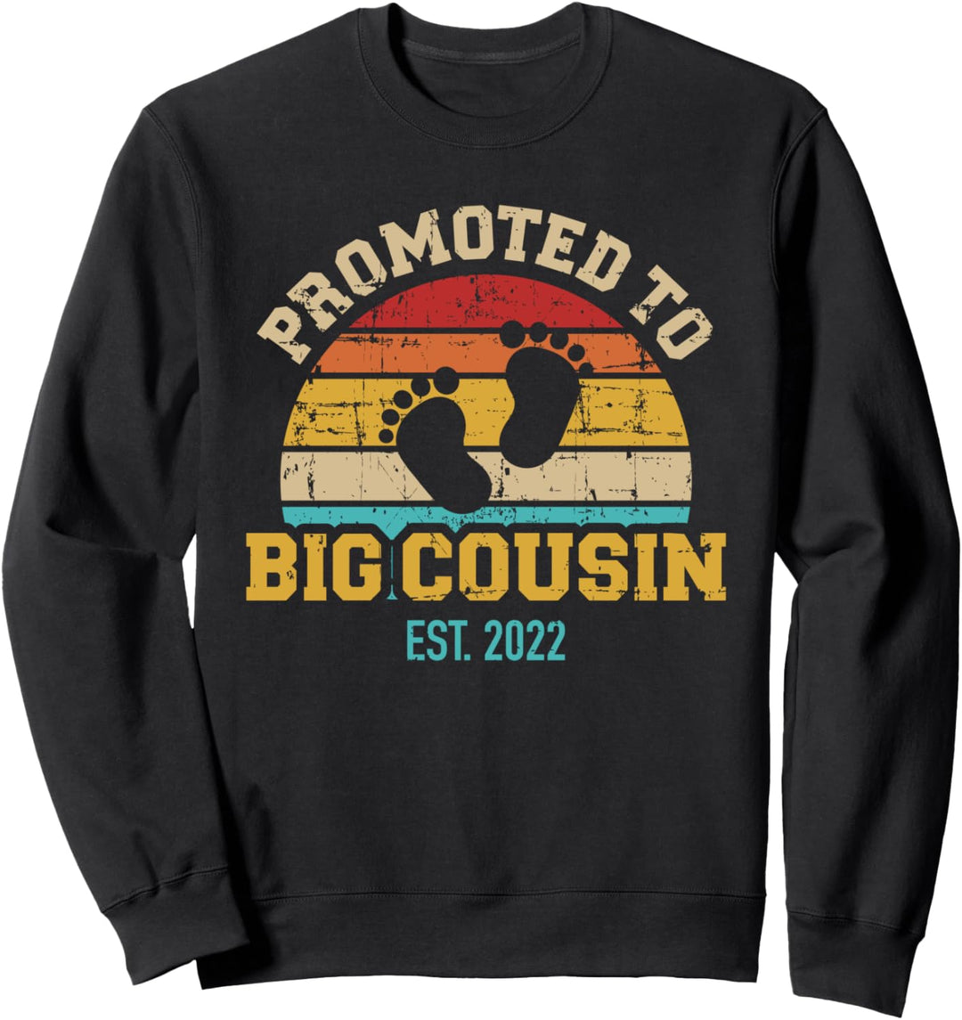Befördert zum grossen Cousin 2022 vintage retro Sweatshirt
