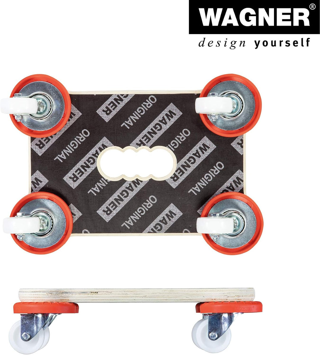 Wagner Transporthilfe MM 1355 I 33 x 23 x 9 cm - Tragkraft 200 kg - ideal für schwere Transportboxen