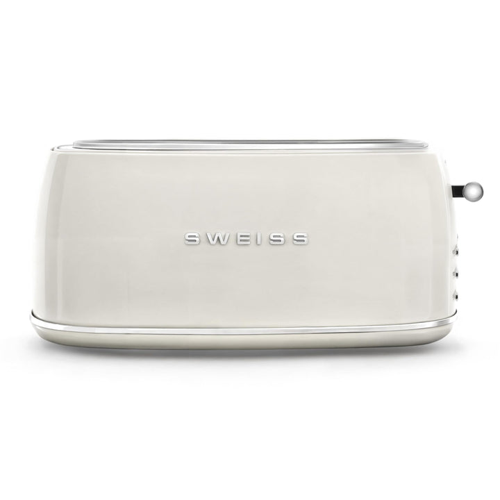 SWEISS Vintage Toaster GRV8, 2 Schlitze, 6 Bräunungsstufen, Spezialbreite für Baguettes, Auftaufunkt