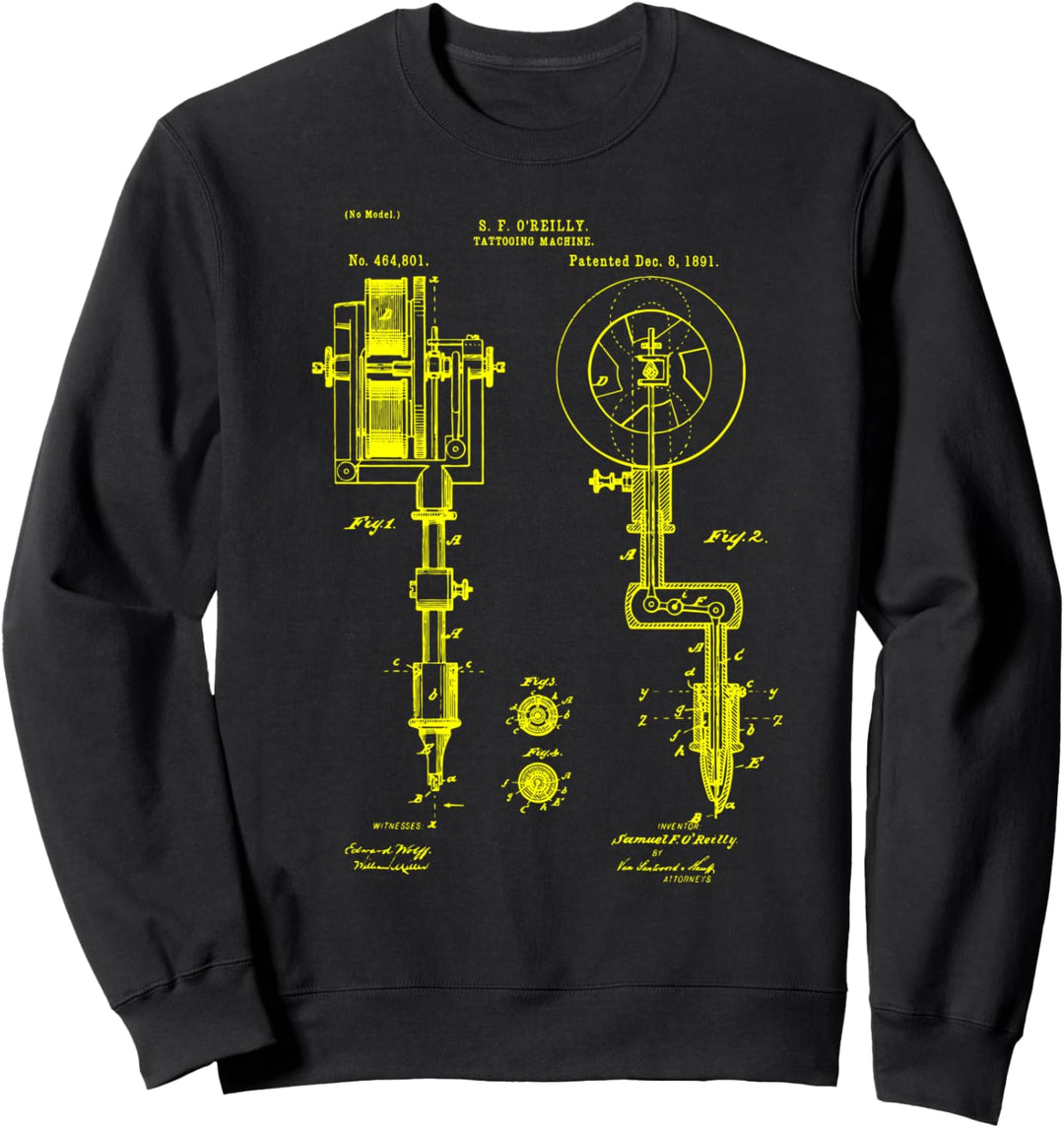 Tätowiermaschine Künstler Tätowierer Tätowierer Tätowierung Sweatshirt