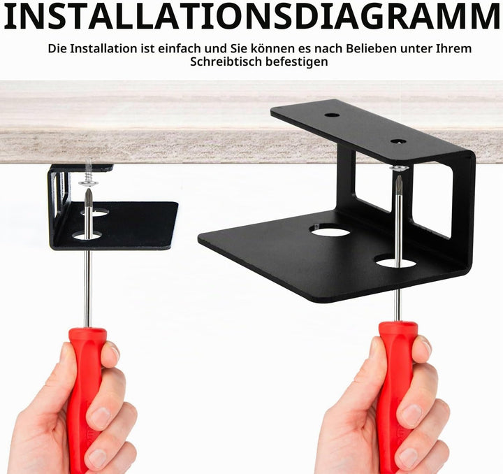 Untertisch Halterung Laptop Unter Schreibtisch, Laptop Regal Halter Ständer Für Notebook Halter,Lapt