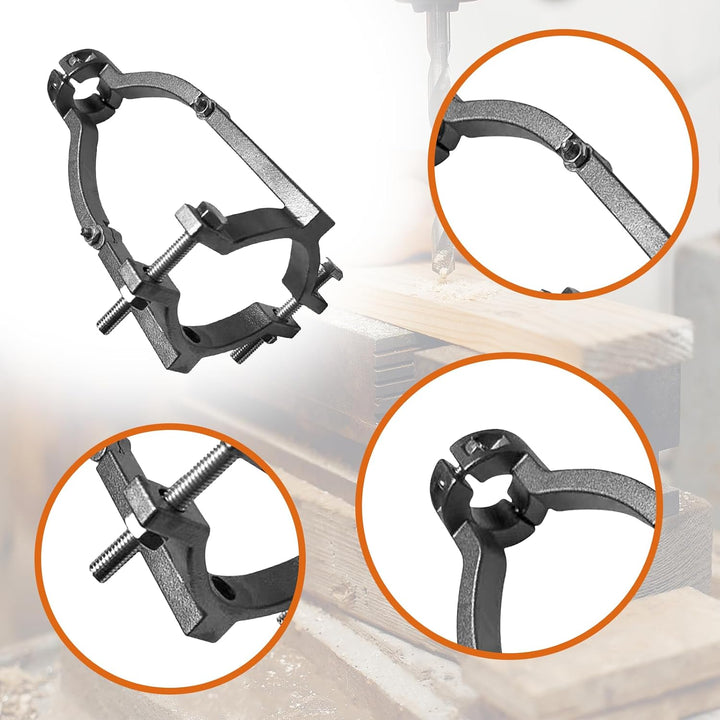 Milageto Feste Halterung für Vierkantlochbohrer für Tischbohrmaschine Oder Handbohrmaschine Professi