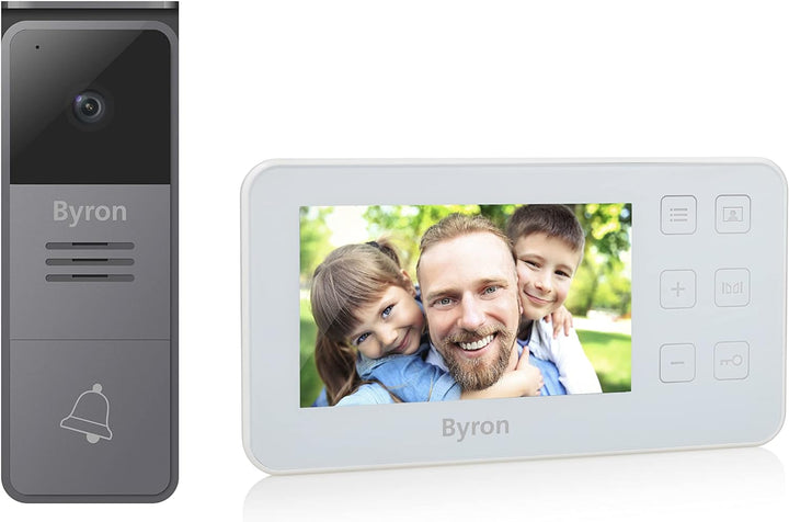 Byron DIC-24512 Video Türgegensprechanlage mit 4,3" Display für 1 Partei/ 2-Draht-Installation 4,3 Z