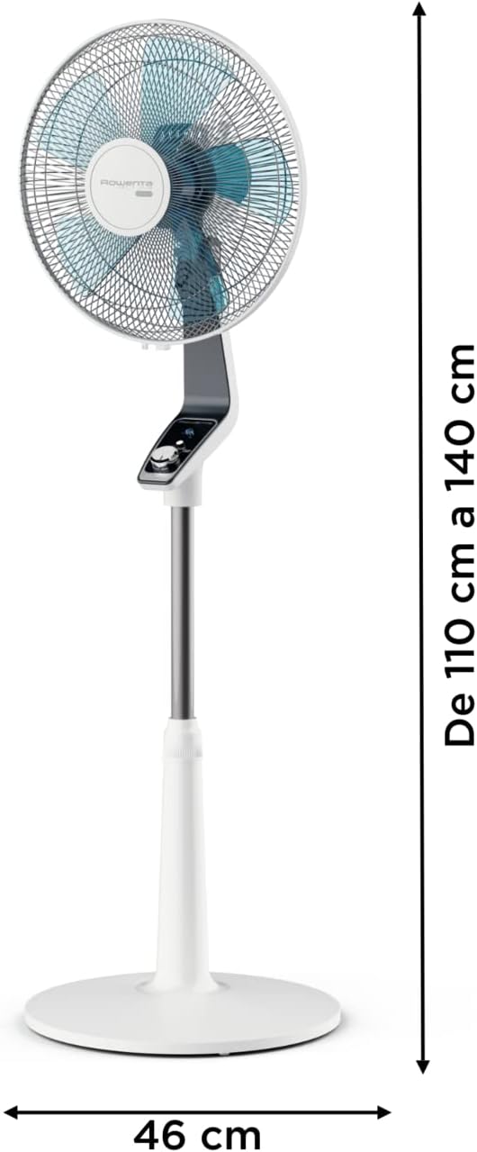 Rowenta VU5640 Standventilator Turbo Silence Extreme | 4 Geschwindigkeitsstufen | Nachtmodus | Turbo
