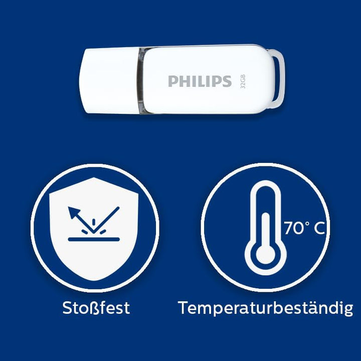 Philips Snow Edition 2.0 USB-Flash-Laufwerk USB-Stick 3X 32GB für PC, Laptop, Computer Data Storage,