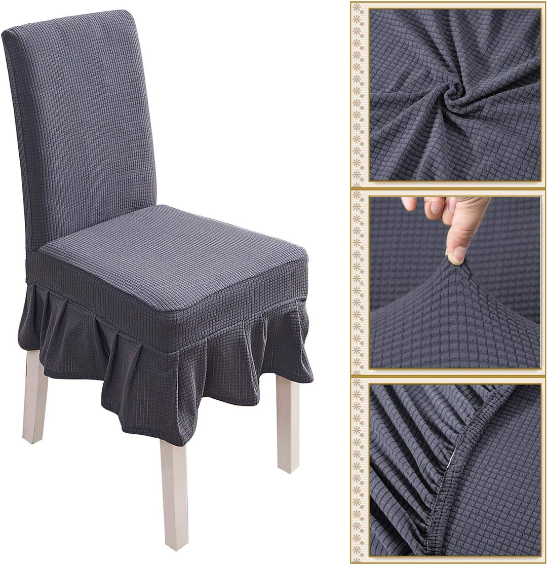 PETCUTE Stuhlhusse Stretch stuhlbezug elastische Hussen für Stühle Spandex Stuhlhussen für Hochzeit