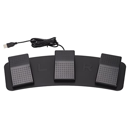 Yosoo Gear USB Dreifach-Fuss Schalter Pedal PC Dreifach-Fuss Schalter Programmier Bares Computer-Fus
