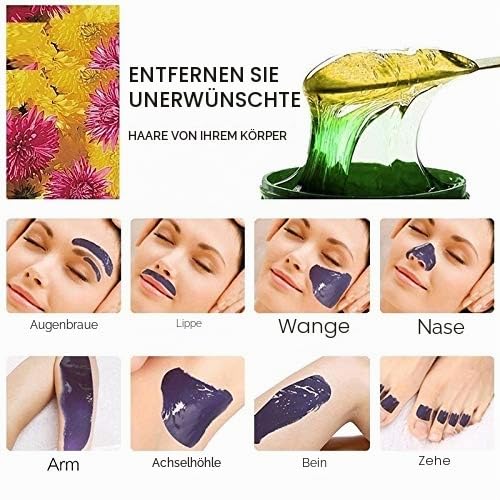 Apore Wachswärmer Wachs Haarentfernung, Wachsmaschine Set Wax Warmer Heater Waxing Kit Wachserhitzer