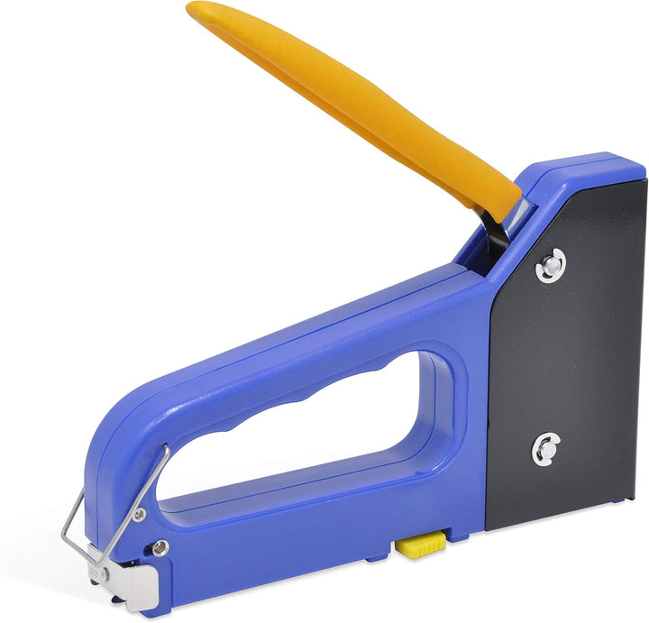 REGUR 45 Handtacker - 4-in-1 Multifunktions-Tacker verarbeitet Feindraht-Klammern, Bogen-Klammern, T