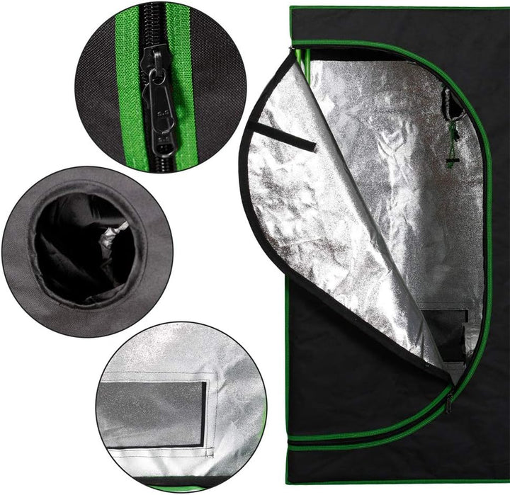 Kingpower Grow Box Grow Zelt für Pflanzen Growbox Gewächshaus Garten Anzucht Mini Gemüse Kräuter Sch