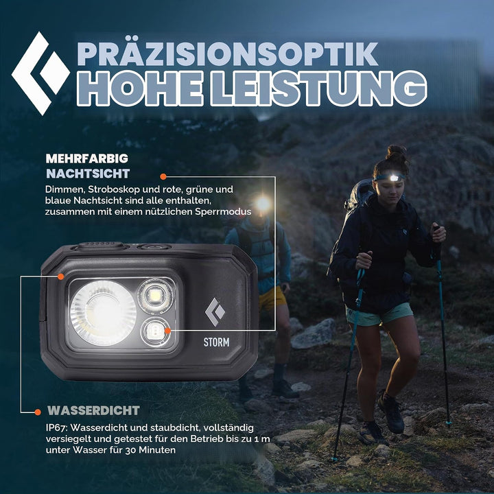 Black Diamond Storm 450 Headlamp Black one size, Black one size
