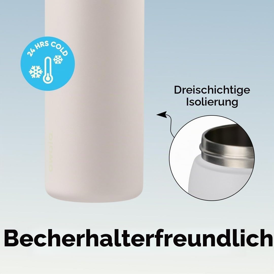 Owala FreeSip Isolierte Edelstahl Trinkflasche mit Strohhalm, 945 ml – BPA-frei, optimal für Sport,