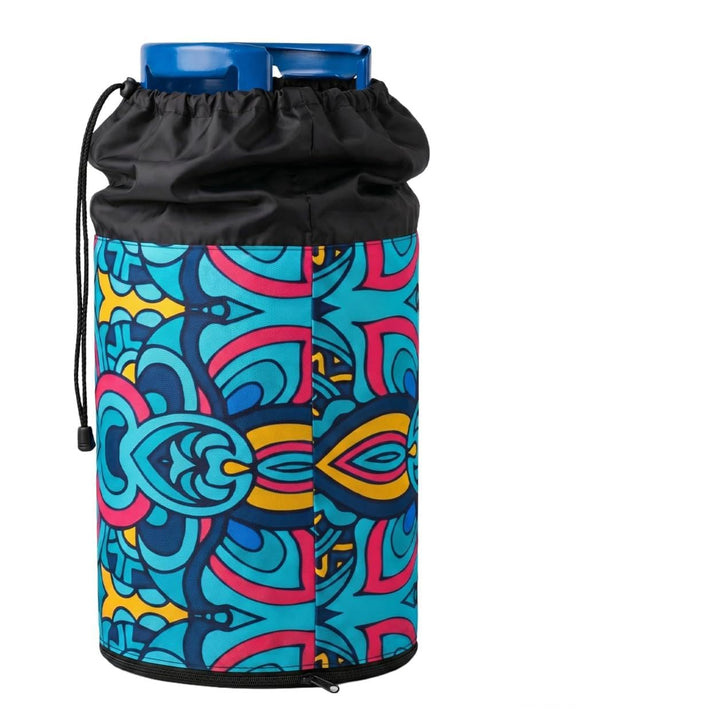 Gasflaschen Abdeckung 11 kg für Grill und Camping Gasflaschenhülle mit Kordelzug Reissverschluss sta