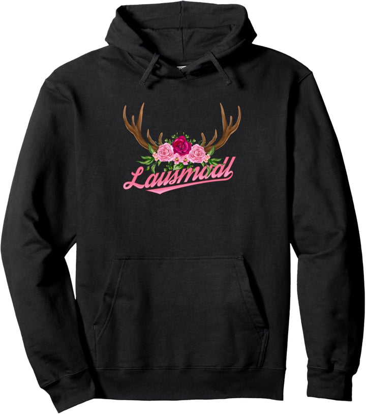 Lausmadl Blumen Herz Dirndl Ersatz Trachten Oktoberfest Pullover Hoodie