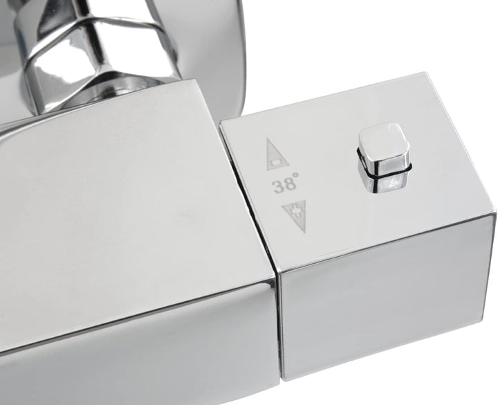 'aquaSu® Duschsystem Tela mit Thermostat-Armatur, Kopfbrause & Handbrause | Handbrause: 3-strahlig |