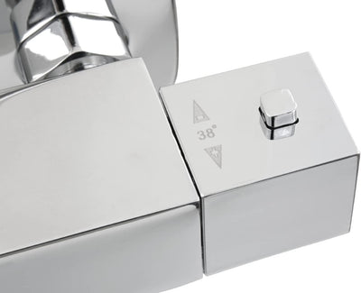 'aquaSu® Duschsystem Tela mit Thermostat-Armatur, Kopfbrause & Handbrause | Handbrause: 3-strahlig |