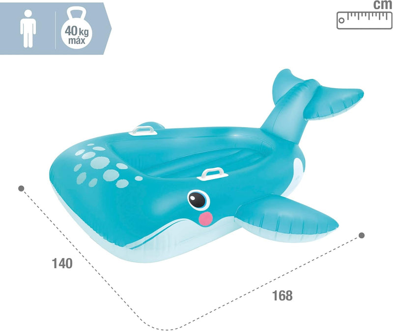 Intex Blauwal Rutscher, unaufgeblasene Grösse: 168 cm x 140 cm (57567NP)