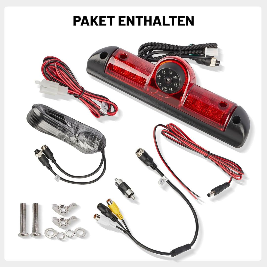 RED WOLF Auto Rückfahrkamera für 2006-2020 FIAT Ducato Citroen Jumper Peugeot Boxer Van der Drittes