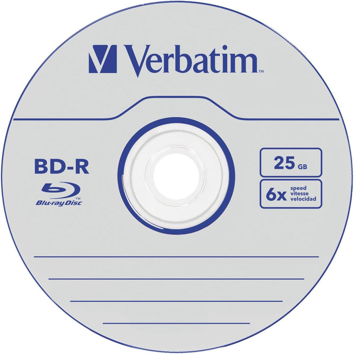 Verbatim BD-R SL Datalife, Blu-Ray-Disk 25 GB - 6-fache Brenngeschwindigkeit - Kratzschutz - 50 Stüc