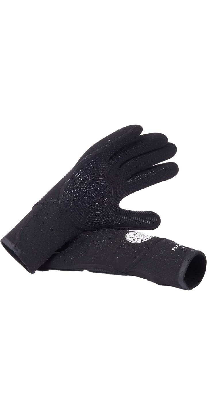 Rip Curl 2023 Flashbomb 3/2mm 5 Finger Glove WGL1CF -Black Glove Size - L