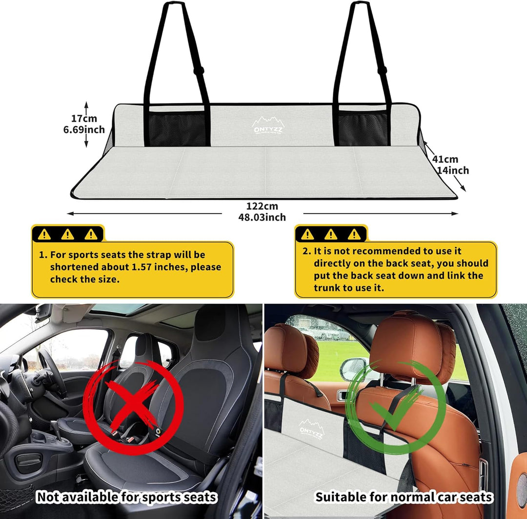 ONTYZZ Auto Matratze SUV Luftmatratze 2 Personen Luftbett für Reisen Camping Isomatte Selbstaufblase