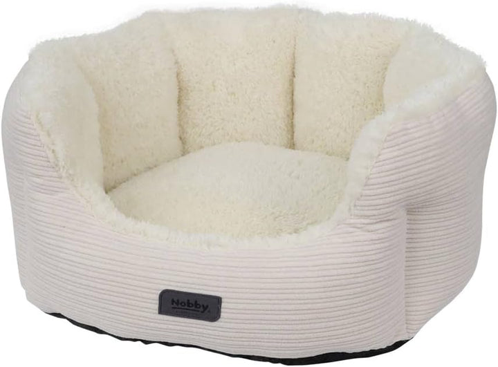 Nobby 61739 Komfortbett oval KAMBA beige; L x B x H: 86 x 70 x 24 cm