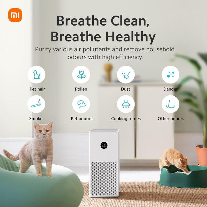 Xiaomi Smart Air Purifier 4 Lite Luftreiniger (beseitigt zu 99,97% Tierhaare, Pollen, Staub, Viren &