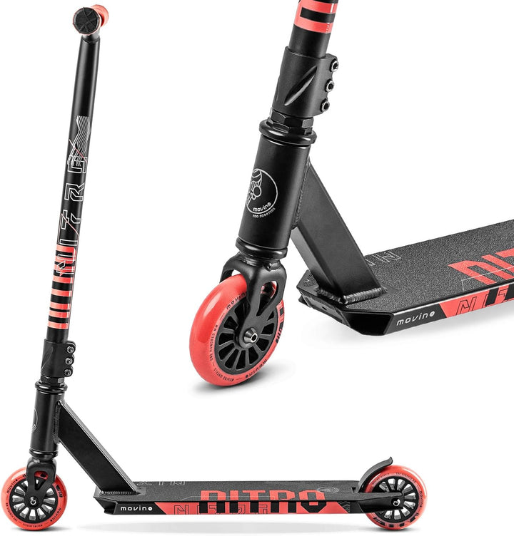 Movino Stunt Scooter Stunt Roller Kickscooter Professioneller Freestyle Roller Trick Roller ABEC 9 K