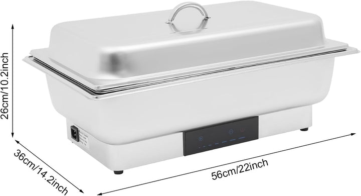 600W Chafing Dish Elektrisch Buffetwärmer Elektrisch Warmhaltebehälter Essen Wärmebehälter für Speis